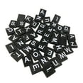 thumbnail image 7 of transparent white Silkscreen Letters And Number On Black Wooden Block Crafting Accessory, 7 of 7