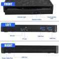 thumbnail image 4 of Leadingstar 5 en 1 Lecteurs Optiques Externes USB3.0/Type-C Lecteur DVD Multifonctions Graveur Lecteur de Carte Mobile, 4 of 8