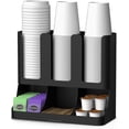 thumbnail image 2 of Organizador de almacenamiento Mind Reader para condimentos de café 6 compartimentos color negro, 2 of 3