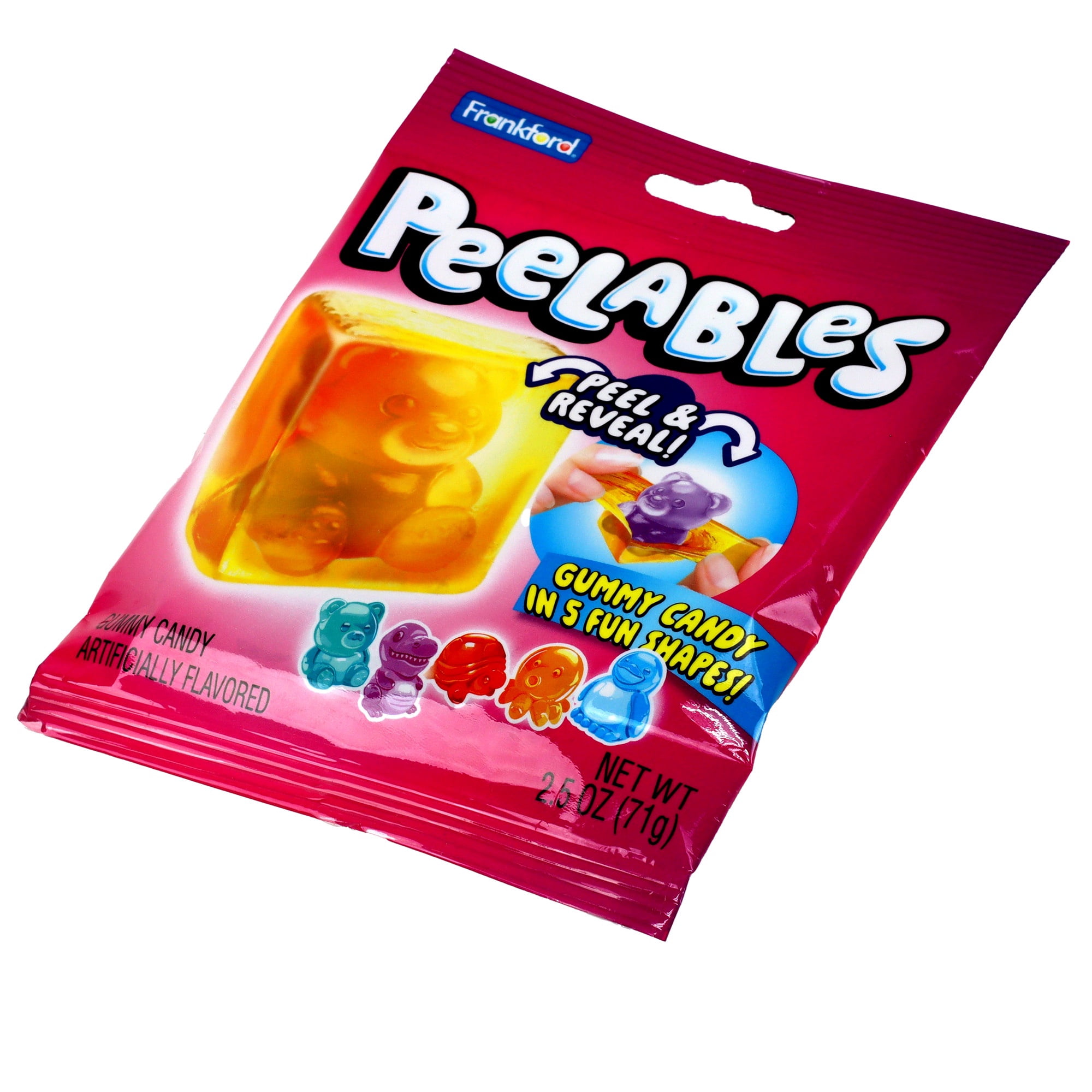 Frankford Peelables Peel and Reveal Gummy Candy Peg Bag