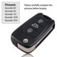 thumbnail image 2 of 3 Buttons Flip Folding Remote Key S Case For I20 I30 I35 Ix20 Ix35, 2 of 5
