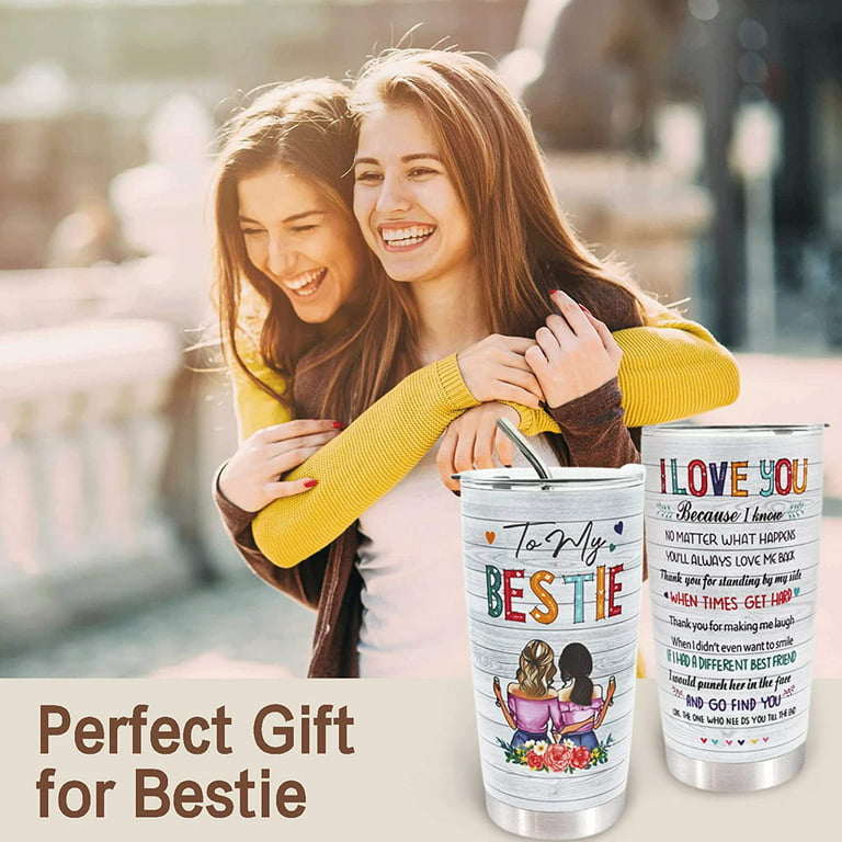 Gifts For Best Friend Women - Stainless Steel Tumbler 20oz Gifts For Women  - Unique Gift For Bestie, Soul Sister, BFF, Coworker Birthday Gift Idea For Best  Friend Friendship Gifts For Women 