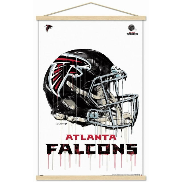 NFL Atlanta Falcons - Drip Helmet 20 Wall Poster, 22.375" x 34"