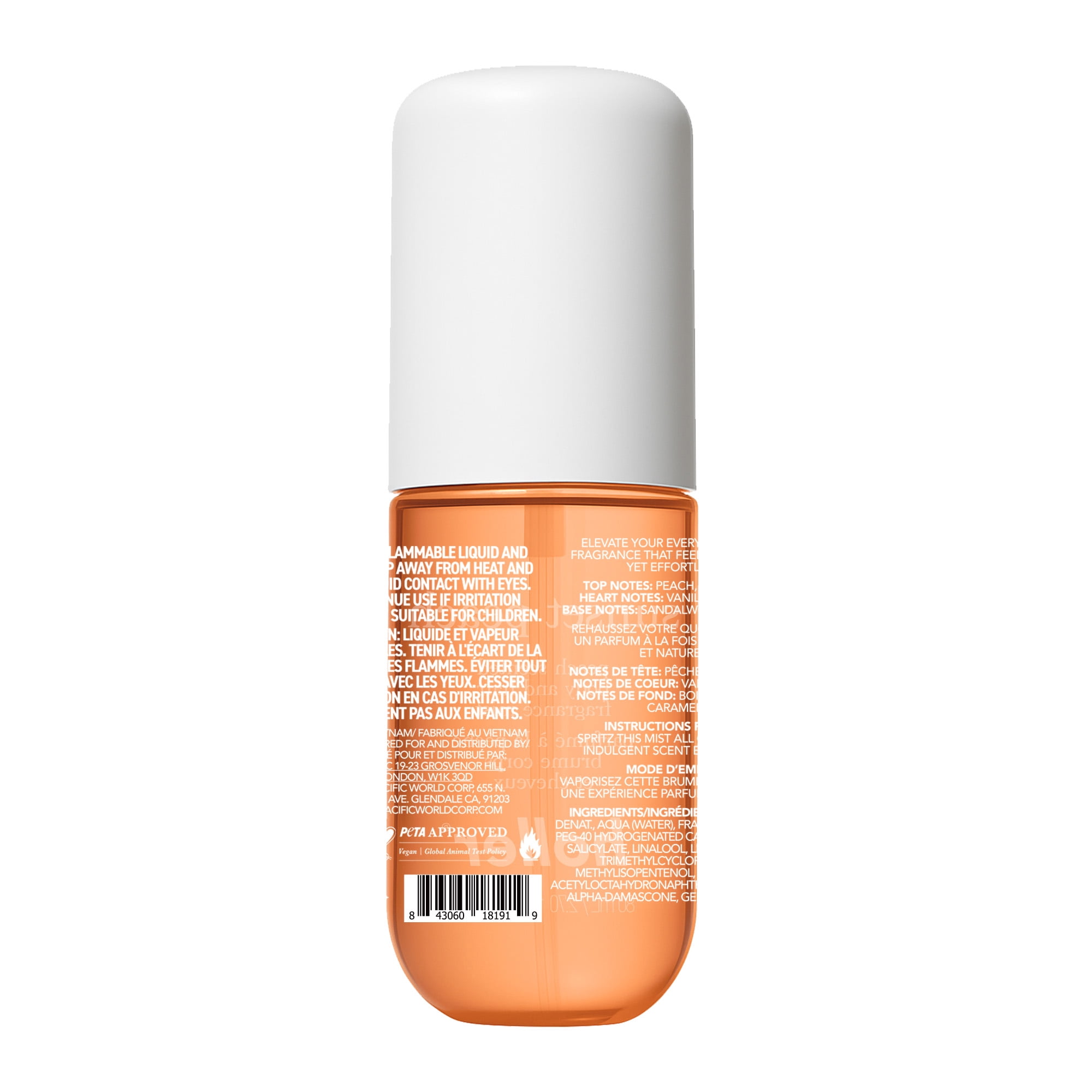 Holler Hazey Amber Body and Hair Fragrance Mist, Amber Scented