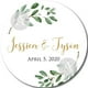 thumbnail image 1 of Etiquetas de recuerdo personalizadas para boda, círculo con agujero, texto o logotipo, etiquetas de agradecimiento, 100 unidades por Set, 1 of 4
