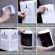 thumbnail image 4 of Estante de almacenamiento triangular para baño, caja de almacenamiento de cosméticos absorbente de pared de plástico, accesorios de baño sin perforaciones, 4 of 8