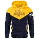 thumbnail image 2 of Sudadera con capucha para hombre y mujer, Jersey holgado de talla grande con cordón, estampado de retales, informal, otoño e invierno, novedad, 2 of 5
