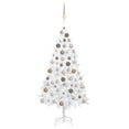 thumbnail image 2 of vidaXL Christmas Tree Holiday Artificial Xmas Tree with LEDs and Ball Set PVC, 2 of 66