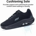 thumbnail image 4 of JOYFON Wide Toe Box Walking Shoes Women Arch Support Running Sneakers Orthotic Athletic For Plantar Fasciitis Tennis Shoes Black Size 9.5, 4 of 6