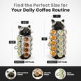 thumbnail image 4 of Made Easy Kit Carousel Coffee Pod Holder, Compatible with Keurig K-Pods K-Cups, Countertop Rack Storage Organizer, Metal Home and Kitchen Decor, Capsule Café Station Bar, 4 of 7