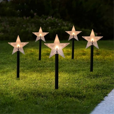 

VKEKIEO-Outdoor Christmas Garden Sign Light Christmas Pattern Solar Garden Plug Light