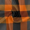 thumbnail image 2 of 60 Inch Round Tablecloth - Orange Black Buffalo Plaid Waterproof Washable Fabric Table Cloth Lace Table Cover Tabletops for Dining, Kitchen, Wedding and Parties House Decor, 2 of 7