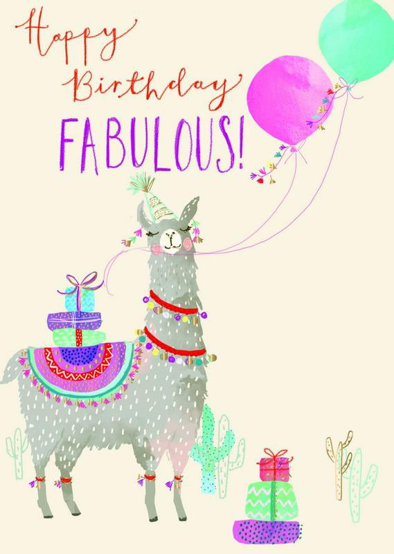 new in plastic "Happy Birthday Fabulous" Card 