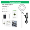thumbnail image 5 of Grow Light, Full Spectrum LED Plant Light for Indoor Plants, Height Adjustable Growing Lamp with Auto On/Off Timer 4/8/12H, 4 Dimmable Brightness, Ideal Small Pack of 3, Warm White, 5 of 5