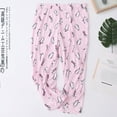 thumbnail image 3 of Defitshape Women's Two Piece Pj Cotton Blend Capri Pajama Set Short Sleeve Pant Soft Sleepwear Printed Patterned Lightweight Cute Patterned1 Large, 3 of 5