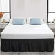 thumbnail image 3 of Falda de cama abatible cama elástica ajustable colchón de poliéster con volantes colchón decoración suministros de cama, 200x200 + 40, negro Advancent HA004051-04, 3 of 7
