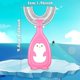 thumbnail image 2 of 4 Packs Kids U Shaped Toothbrush, Food Grade Soft Silicone Head, Age 2-6 Kidstoothbrush 360 Degree Oral Teeth Cleaning Design For Toddlers And Childre, 2 of 4