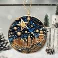 thumbnail image 5 of Ornaments forChristmas Tree,Christmas Decorations Ornaments,Hanging Nightmare Before Christmas Ornaments,2024 Christmas Hanging Christmas Gifts forFamily Colleagues Christmas Tree Round Decoration, 5 of 7