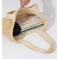 thumbnail image 3 of Bolsas de playa para mujer GOLDTIMO bolso de mano de hombro suave y tela grande Beige L, 3 of 5