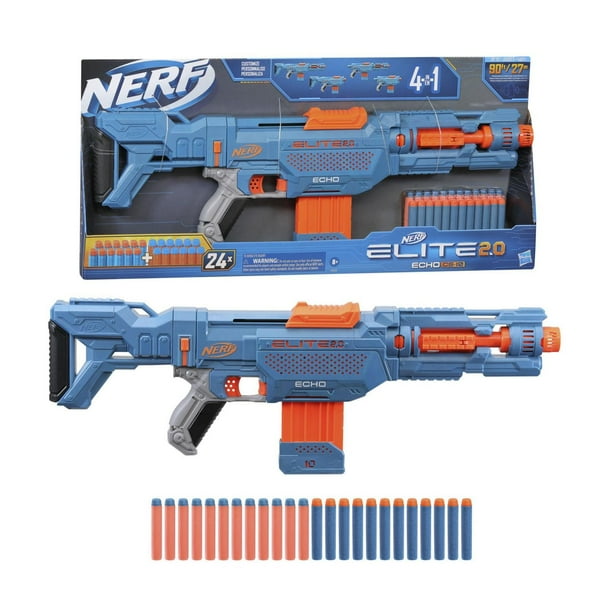 Nerf Elite 2.0 Echo CS-10 Blaster, 24 Nerf Elite Darts, 10-Dart