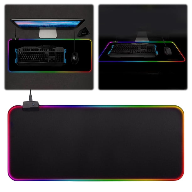 Alfombrilla para ratón Cgtredaw RGB antideslizante Gamer