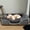 S-GY, variant on GIANNA Dog Bed for Extra Large Size Dogs with Non-Slip Base, Orthopedic Pet Sofa with Washable Removable Cover, Grey, 42" L x 32" W x 6.5" Th