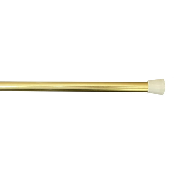 The Classic Touch Adjustable 7/16 Tension Rod, Gold, 28-48 Inches