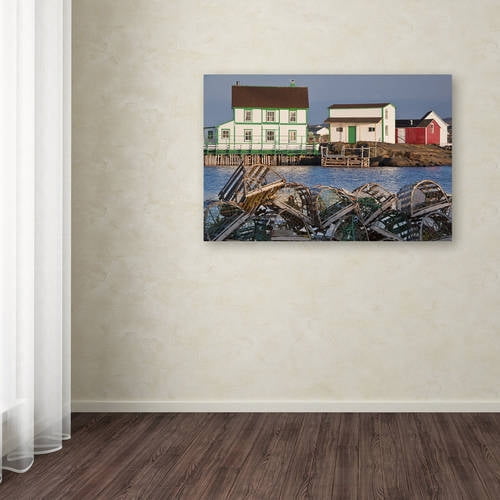 Trademark Fine Art "Lobster Traps" Canvas Art by Michael Blanchette Photography