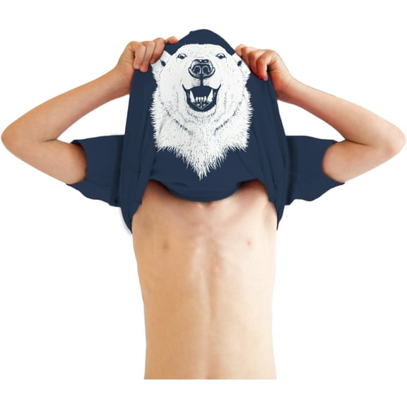 Youth Ask Me About My Polar Bear Flip T Shirt for Kids