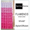 thumbnail image 2 of Ruffled multi pink Fabric Shower Curtain, 2 of 2