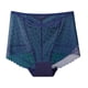 thumbnail image 2 of Puntoco Braguitas de mujer de talla grande, de cintura alta, sexys, con encaje fino, de malla transpirable, que levantan y controlan los glúteos, 2 of 4