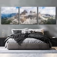 thumbnail image 6 of Epic Art 'Tre Cime Di Lavaredo' Acrylic Glass Wall Art, 3 Piece Set, 108" x 36", 6 of 8