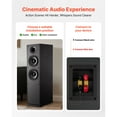 thumbnail image 6 of KFFKFF Floorstanding Tower Speakers, 2-Way Design with 1-Inch Tweeter, Dual 6.5-Inch Woofers, 400W Peak Output, 65Hz–20kHz Frequency Range, Sturdy MDF Cabinet, Ideal for Home Audio, Set of Two, 6 of 9