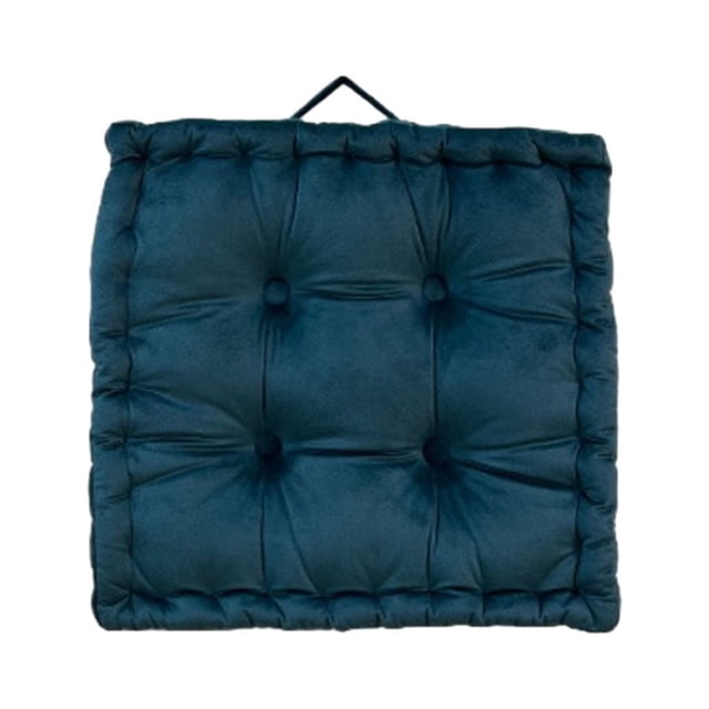Bewildely Cojín de piso de apoyo y transpirable para una experiencia sentada Cómoda almohada de cojín de tatami Conjuntos de muebles de dormitorio azul eléctrico 42*42 cm (espesor 10 cm)