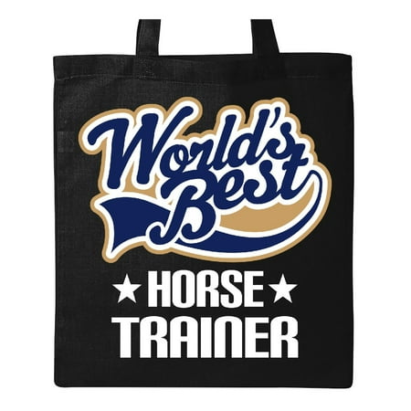 Worlds Best Horse Trainer Tote Bag Black One Size (Best Horse Trainers In The World)