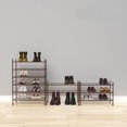 thumbnail image 5 of 3-tier Stackable Mesh Shoe Rack Bronze Mesh Panel, 5 of 7