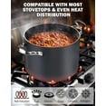 thumbnail image 4 of Cooks Standard Classic 8-Quart Stock Pot Dutch Oven Casserole with Glass Lid, Hard Anodized Nonstick Stockpot, Not Induction,  Black, 4 of 7