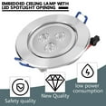 thumbnail image 2 of New 3W LED Optimized Design Recessed Ceiling Downlight Spot Lamp Bulb Light W/ Driver Anti-rust And Anti- Corrosion, 2 of 6