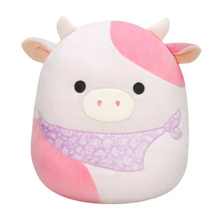 Squishmallows Original 14 inch Reshma the Light Pink Cow - Child's Ultra Soft Stuffed Plush Toy