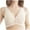 Beige, variant on RYRJJ Women's Front Closure Cotton Bra Full Coverage Wirefree Plus Size Bra Button Snap Closure Comfort Push Up Seamless Sleep Bras(Beige,M)