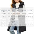 thumbnail image 3 of hotojiny Kids Long Puffer Vest Girls Boys Quilted Hooded Sleeveless Coat Thicken Button down Zip up Padded Outerwear Vests(Black,10-11 Years), 3 of 9