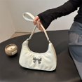 thumbnail image 2 of Bolso Hombro Elegante para Mujer Al Aire Libre Color Sólido Con Lazo PU, 2 of 6