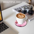 thumbnail image 6 of Valentine's Day Coasters Set of 6, Absorbent Coasters for Drinks, Flamingos Roses Love Romance Ombre Pink Coaster for Desk Coffee Table Protection, Home Decor House Warming Gifts 4", 6 of 8