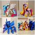 thumbnail image 2 of Peluche Poney Poupée Jouet Lune Violette Rime Lune Cosmique Princesse pinkie Licorne Poupée, 2 of 3