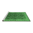 thumbnail image 2 of Ahgly Company Machine Washable Indoor Rectangle Oriental Emerald Green Traditional Area Rugs, 5' x 8', 2 of 4