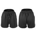 thumbnail image 7 of Unique Bargains 1Pcs Women's Flowy Running Shorts Casual High Waisted Workout Shorts S Black, 7 of 7