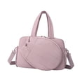 thumbnail image 4 of Bolsa de tenis para gimnasio con correa para el hombro y la mano, impermeable, para viajes, para mujeres y hombres. Rosa, 4 of 9