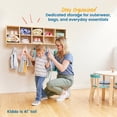 thumbnail image 3 of Streamline 10-Section Wall-Mounted Hanging Cubby Coat Locker, 3 of 9