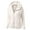 White, variant on Women's Double Sided Fleece Hooded Jacket, Solid Color Zip Front Coat, Soft Plush Outerwear, Warm Comfortable Wear, Casual Loose Fit Top, Everyday Layering Piece White XL