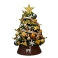 thumbnail image 1 of Árbol de Navidad artificial con luces, decoración de mesa, manualidades, regalo de Navidad para oficina, artículos de fiesta, escritorio, dormitorio 60 centímetros, 1 of 7